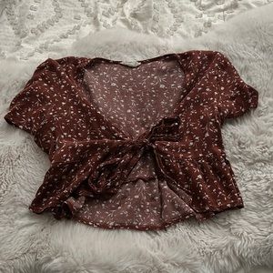 LA Hearts tie up top